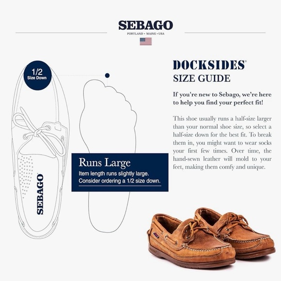 Sebago Rich Brown Leather Boat Shoes - Picture 9 of 10